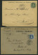 SCHWEIZ BUNDESPOST 59,67,73 BRIEF, 1895,1900, 25 C. Grün, 25 C. Blau Und 25 C. UPU, Je Als Einzelfrankatur Auf Brief Nac - Cartas & Documentos