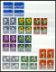 Delcampe - SAMMLUNGEN VB O , 1941-75, Sammlung Von 418 Verschiedenen Viererblocks Mit Zentrischen Ersttagsstempeln, Prachtsammlung, - Sammlungen