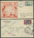 VEREINIGTE STAATEN 1927-40, 13 Verschiedene Luftpostbelege, Die Meisten Nach Europa, Bedarfserhaltung - 1c. 1918-1940 Covers