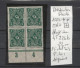 TIMBRE D ALLEMAGNE  DEUTSCHES REICH  1922 Nr BLOCK DE 4 TIMBRES  226 B ++ MNH COTE 22,00  € - 1922-1923 Emissions Locales