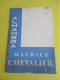 Programme/ALHAMBRA Maurice CHEVALIER/ "De Ménilmontant à Ménilmontant"/ Michel LEGRAND/ Raymond DEVOS/ 1956     PROG364 - Programma's