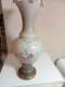 Vase Ancien  Opaline Hauteur 37 Cm Diamètre 15 Cm - Vasen