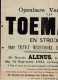 DDEE 888 -- Affiche Complète TP Cérès 10 C  DIEST 1935 à ANDERLECHT - Ventes à TESTELT , SICHEM , AVERBODE - 1932 Ceres Y Mercurio