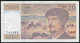 20 Francs Debussy à Fil De Sécurité,  1991, Alphabet L. 033 - 20 F 1980-1997 ''Debussy''