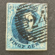 Medaillon OBP 4 - 20c Gestempeld P24 BRUXELLES Met Griffes - 1849-1850 Medaillen (3/5)