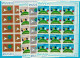 WW918f- RUANDA 1986- MNH_ 4 FOLDED SHEETS / 25 ISSUES / 100 STAMPS - Ongebruikt