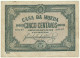 CÉDULA De 5 Centavos 1918 - Série CS - Pick 97 - M. A. N.º 3 - CASA Da MOEDA Portugal Emergency Paper Money Notgeld - Portugal