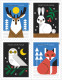 USA 2023 MiNr. XXXXXX Winter Woodland Animals, Birds, Owls, Rabbits 4v MNH **  5.60 € - Lapins