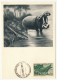 AOF => Carte Maximum Publicitaire IONYL - Côte D'Ivoire - Hippopotame Et Crocodile - DAKAR 1952 - Brieven En Documenten