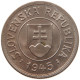 SLOVAKIA KORUNA 1945  #t162 0477 - Slovénie