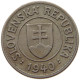 SLOVAKIA KORUNA 1940  #s072 0677 - Slovaquie