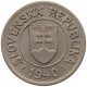 SLOVAKIA KORUNA 1940  #c020 0149 - Slowakei