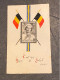 Timbre - Belgique - COB 411  Deuil De SM La Reine Astrid - 1935 Monté Sur Carte Calligraphie - Autres & Non Classés