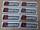 Akrapovic 8x Magnet Exhaust Decal Size 100x35mm - Magnets