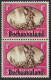 BECHUANALAND PROTECTORATE 1945 KGV 1d Brown & Carmine, Vertical Pair Victory SG129 MH - 1885-1964 Protectoraat Van Bechuanaland