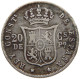 PHILIPPINES SPANISH 20 CENTIMOS 1883 ALFONSO XII. #t135 0515 - Philippines