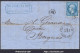 FRANCE N°22 SUR LETTRE GC 3602 STE FOY LA GRANDE GIRONDE + CAD DU 23/12/1864 + OR - 1862 Napoleone III