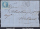 FRANCE N°29A SUR FRAGMENT PC DES GC 3997 TOURS + CAD GARE DE TOURS DU 06/09/1867 - 1863-1870 Napoléon III. Laure