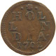 NETHERLANDS HOLLAND DUIT 1702  #c064 0031 - Monnaies Provinciales