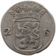 NETHERLANDS HOLLAND 2 STUIVERS 1752  #c004 0233 - Provincial Coinage