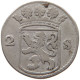 NETHERLANDS HOLLAND 2 STUIVERS 1757  #a082 0433 - Monnaies Provinciales