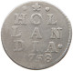 NETHERLANDS HOLLAND 2 STUIVERS 1758  #a033 0597 - Monete Provinciali