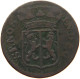 NETHERLANDS GELDERLAND DUIT 1757  #s019 0251 - Provincial Coinage