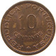 MOZAMBIQUE 10 CENTAVOS 1960  #s062 0537 - Mosambik