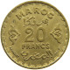 MOROCCO 20 FRANCS 1371  #a093 0857 - Maroc