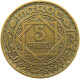 MOROCCO 5 FRANCS 1365  #a093 0697 - Maroc