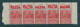 !!! 50C FEMME FACHI : BANDE DE 5 AVEC PUBS MAZDA NEUVE ** - Unused Stamps