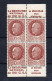 !!! 1,50F PETAIN : BLOC DE 4 AVEC PUBS SECOURS NATIONAL NEUF ** - Unused Stamps
