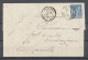 1881 Lettre Sage N°15c Bleu Obl. MARSEILLE/LIGNE TUNIS Salles 554 I18 SUP N3568 - 1877-1920: Semi-moderne Periode