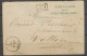 Env. COMPAGNIE/DES/TIREURS LYONNAIS Bleu +PP + T16 VARZY N3589 - Armeestempel (vor 1900)