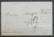 1848 Lettre De NEW YORK Cachet PAQ.REG Double Cadre Bleu. N3654 - Maritime Post