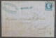 Lettre N°14 CAD BAT-A-VAP ALGER + Rare Griffe Bleue Vapeur MAROCAIN N3658 - Correo Marítimo