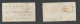 India. 1842 (18 March) Calcutta - London, UK. E With Text Via Suez Marseilles, Red India Box On Front. Reverse Red Box D - Autres & Non Classés