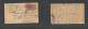 India. 1902 (8 Feb) QV Mint Buildings - TANGLIN (18 Feb) Via Singapore 1/4a Brown Stat Card + Adtl Taxed. VF. Taxed Usag - Autres & Non Classés