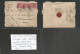 India. 1904 (5 May) Simla - Bedford, England (25 May) Multifkd Envelope With Contains At 4 Anna Rate + Post Office Seals - Other & Unclassified