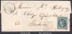 FRANCE N°29A SUR LETTRE GC 4024 TRIE SUR BAÏSE HTES PYRÉNÉES + CAD DU 18/10/1868 - 1863-1870 Napoleon III With Laurels