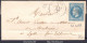 FRANCE N°29B SUR LETTRE GC 4268 VILLERÉAL LOT ET GARONNE + CAD DU 11/12/1869 - 1863-1870 Napoleon III Gelauwerd