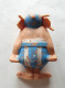 FIGURINE ASTERIX PUBLICITAIRE HUILOR OBELIX 1967 (2) - Asterix & Obelix