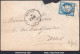 FRANCE N°60A SUR LETTRE AMBULANT AP + CONVOYEUR DE STATION BRUNOY - 1871-1875 Ceres