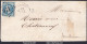FRANCE N° 29B SUR LETTRE GC 941 + CONVOYEUR STATION COGNAC DU 28/08/1870 - 1863-1870 Napoleon III With Laurels