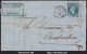 FRANCE N°22 SUR LETTRE POUR CONSTANTINE GC 5055 PHILIPPEVILLE + CAD 27/07/1867 - 1862 Napoléon III