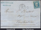 FRANCE N°22 SUR LETTRE POUR CONSTANTINE GC 5055 PHILIPPEVILLE + CAD BATEAU A VAP - 1862 Napoléon III