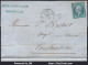 FRANCE N°22 SUR LETTRE POUR CONSTANTINE GC 5055 PHILIPPEVILLE + CAD BATEAU A VAP - 1862 Napoléon III.