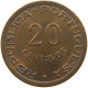 ANGOLA 20 CENTAVOS 1948  #a085 0721 - Angola