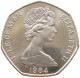 ISLE OF MAN 50 PENCE 1984 CHRISTMAS #t091 0283 - Île De  Man