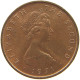 ISLE OF MAN 1/2 NEW PENNY 1971 Elizabeth II. (1952-2022) #c017 0145 - Île De  Man